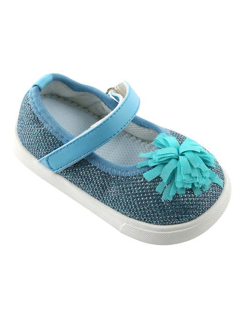 Mooshu Trainers Girls Blue Freeman Squeaky Mary Jane Shoes 3 Baby-9 Toddler - SophiasStyle.com